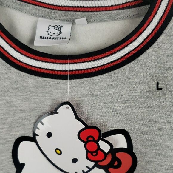 Hello Kitty Women's Large Gray Sweatshirt - Picture 3 of 6